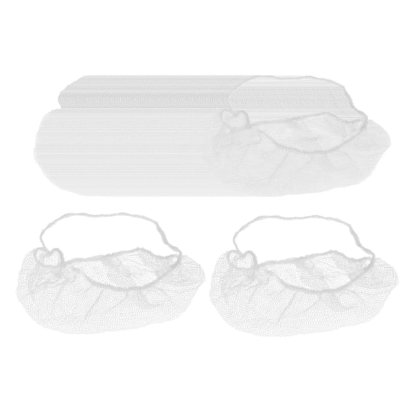 100st Skäggnät Skyddande skäggskydd Skäggskydd White elastic