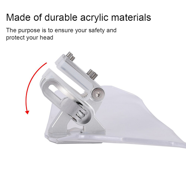 1/3 Akryl Universal Motorcykel Vindavvisare Minimera vind 1PCS