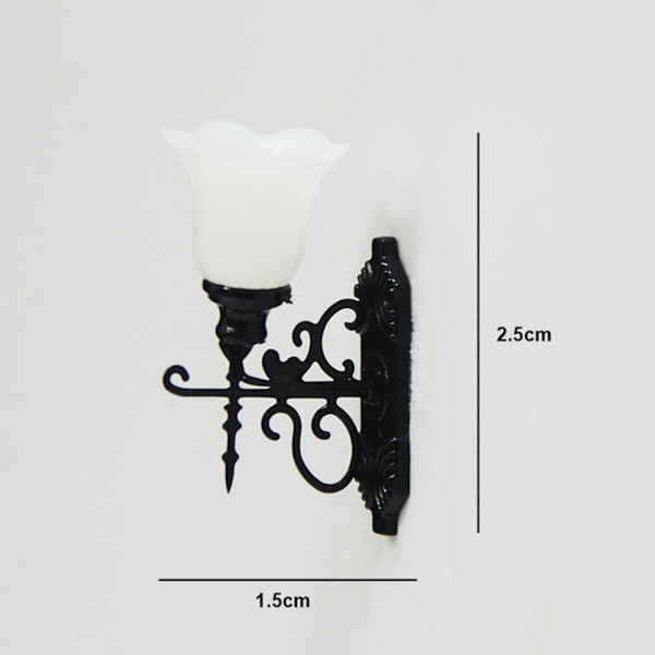 1/2/3/5 5x antik miniatyr vägglampa för gör-det-själv-tillbehör Style D 1Set
