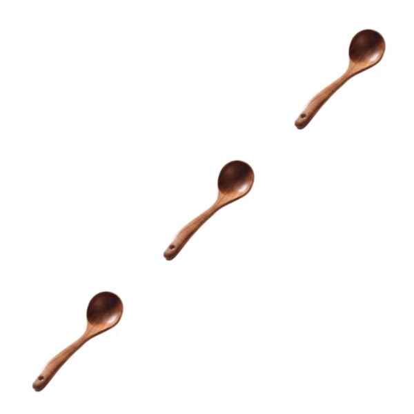1/2/3/5 Brun MultipurposeTrä köksredskap Set för unisex Soup Ladle 3Set