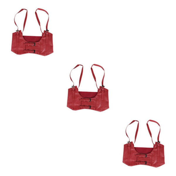 1/2/3/5 Dam Charm Midjeband Bred underbyst Cosplay Strechy rosett Red cowboy Type B 3Set