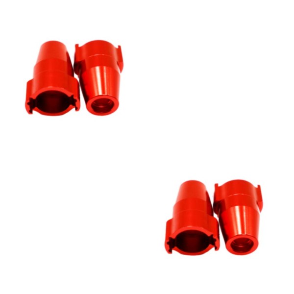 1/2/3/5 2 stycken bakre navhållare för 1/12 ECX Barrage Aluminium red 2Set