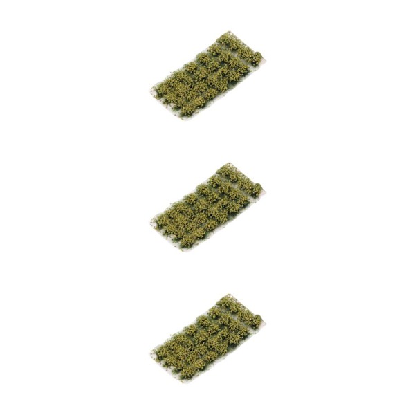 1/2/3/5 Miniature Cluster För Grass Grass Tufts Scenery Model Withered Yellow 3Set