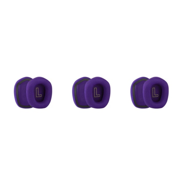 1/2/3/5 Öronkuddar Kudde Hörselskydd Andas Gamer Purple Ear Pads 3PCS