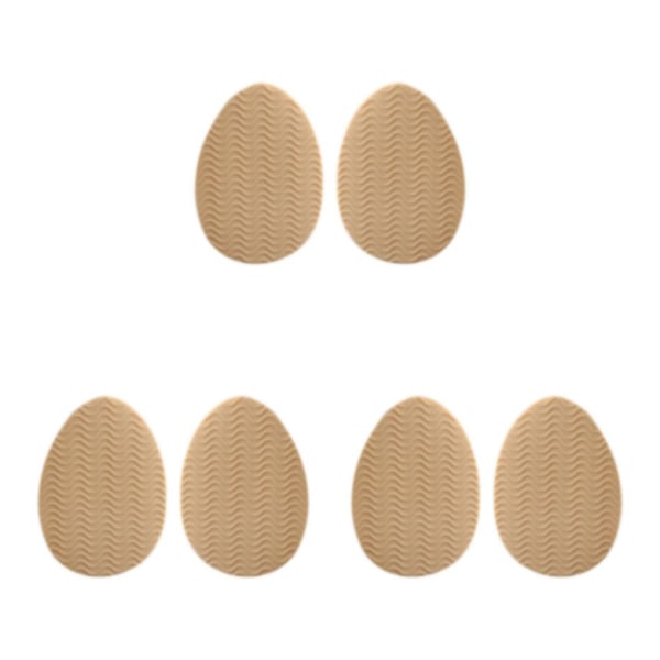 1/2/3/5 Non För Slip Shoe Pads Självhäftande gummi för hög Round Head Khaki 3Set