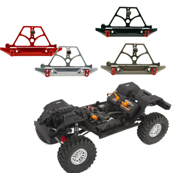 1/2/3/5 bakre stötfångare Anti-kollisionskort för AXIAL SCX10 1/10 Red 1Set