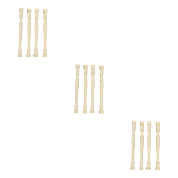 1/3/5 4x 1/12 skala balustradestolpe Handgjord för DIY-tillverkning 3Set