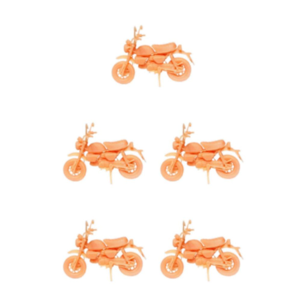 1/3/5 1:64 Motorcykelmodell Miniatyrmotorcykel för layout 5Set