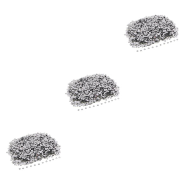 1/2/3 Blommor Lös kopp Paljetter Pailletter Sy Bröllopshantverk Silver 6mm 3Set