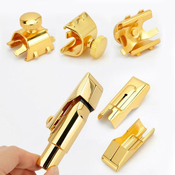 1/2/3/5 Nybörjarvänlig altsaxofonmunstycke med Gold Size 7 1 Pc
