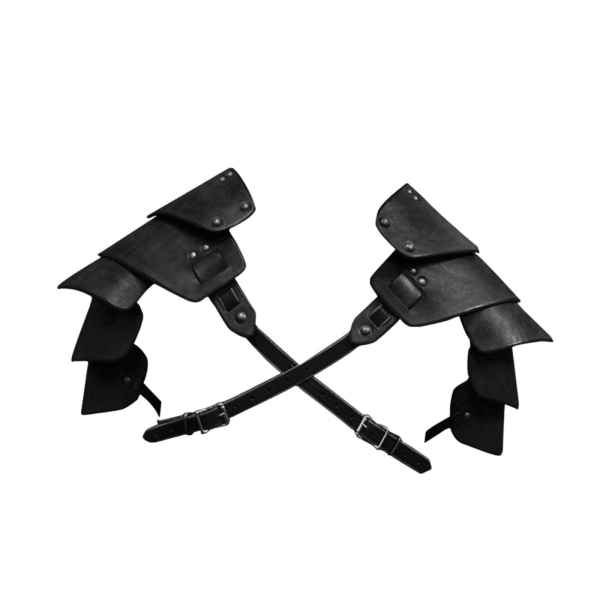 Medieval Shoulder Pauldron Unisex Gothic Steampunk Shoulder Black 85-135cm