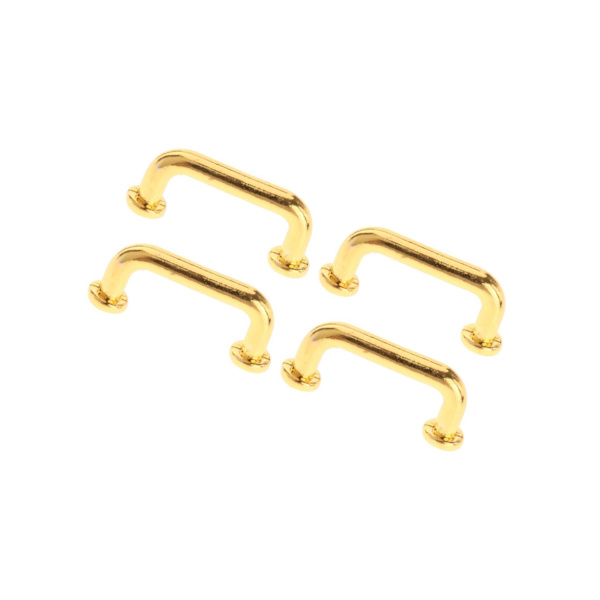 1/2/3/5 1:12 Mini Dragbågform för portgarderob Stor 4st Gold Large 4 Pcs 1Set