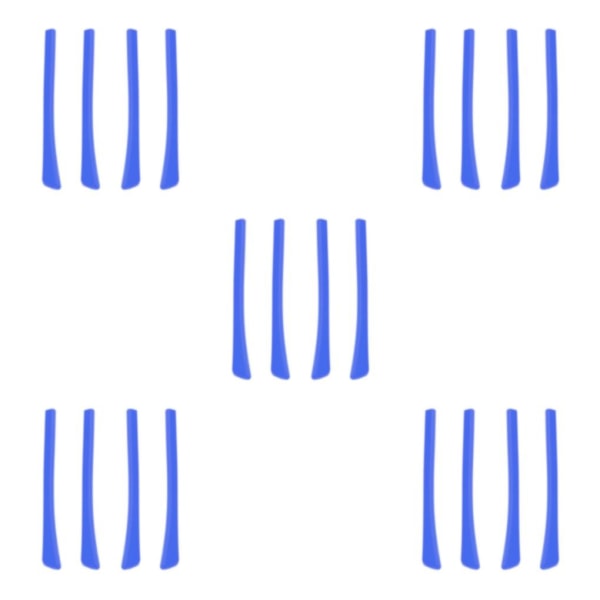2/3/5 4Pieces Glasögon Glasögon Öronsockor Öronspetsar Mjuk silikon Blue 6.9 x 0.7cm 5Set