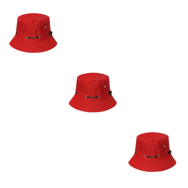 1/2/3/5 Bekväm och andningsbar fiskarehatt för sol red 58cm 3PCS