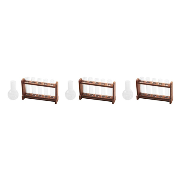1/2/3 provrör Set Dekoration Tillbehör Dekor Ornament With Graduate 51 x 14 x 31mm 3Set