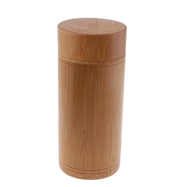 1/2 Vintage Bamboo Tea Container För Caddy Canister Tea Burk A 1Set
