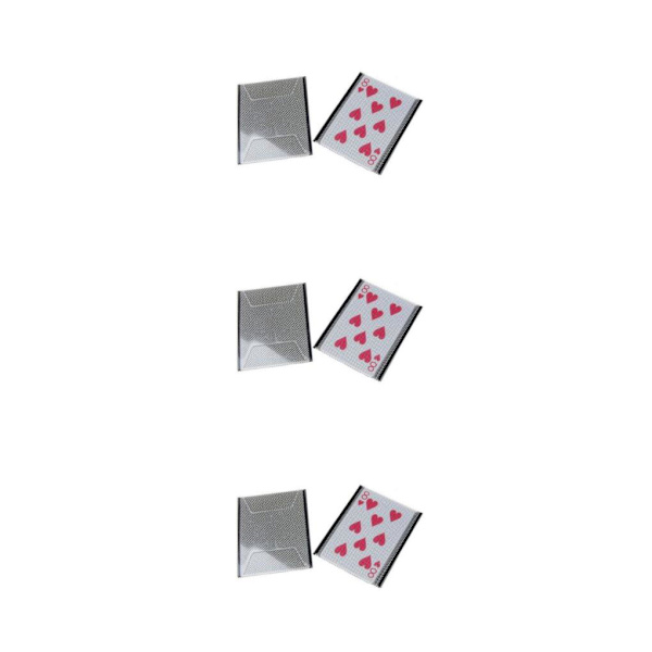 2/3 Nytt plastkortshylsa Byt illusionsknep 3Set