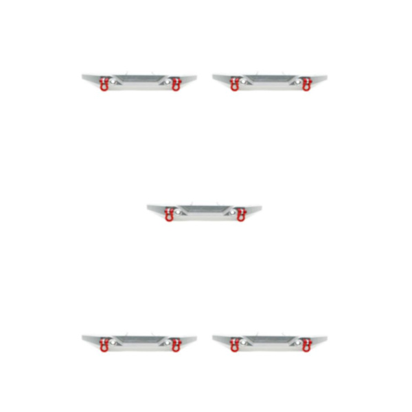 1/2/3/5 främre bakre stötfångare Antikollisionskort för AXIAL SCX10 silver 5Set