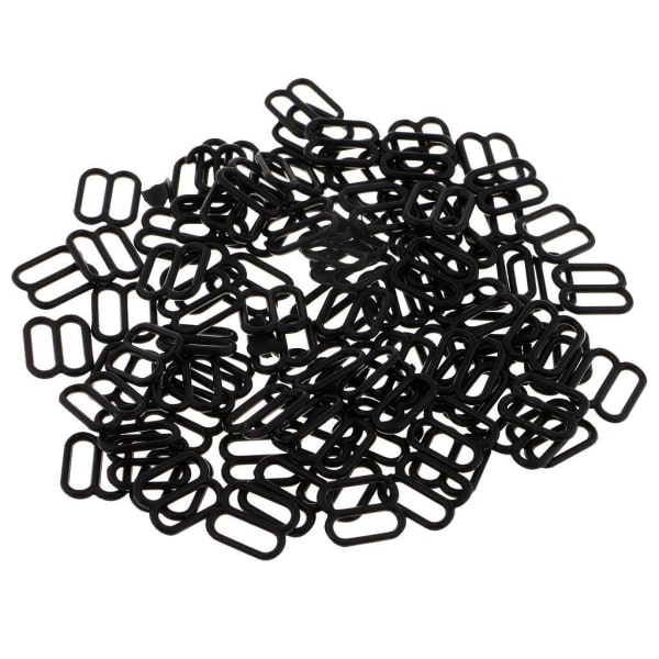 1/2/3/5 100 st Nylon BH-rem Spännen Sliders Krokar 8 Underkläder 10mm 1Set