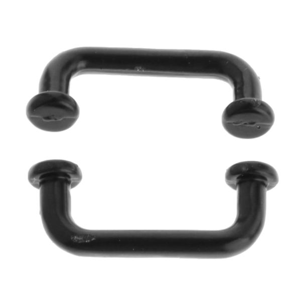 1/2/3/5 1:12 Mini Dragbågform för portgarderob Stor 4st Black Large 4 Pcs 1Set