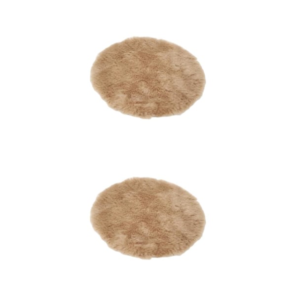 1/2/3/5 Plysch miniatyrmatta 1:12TH Dockhusleksak för camel color round round dia 18cm 2Set