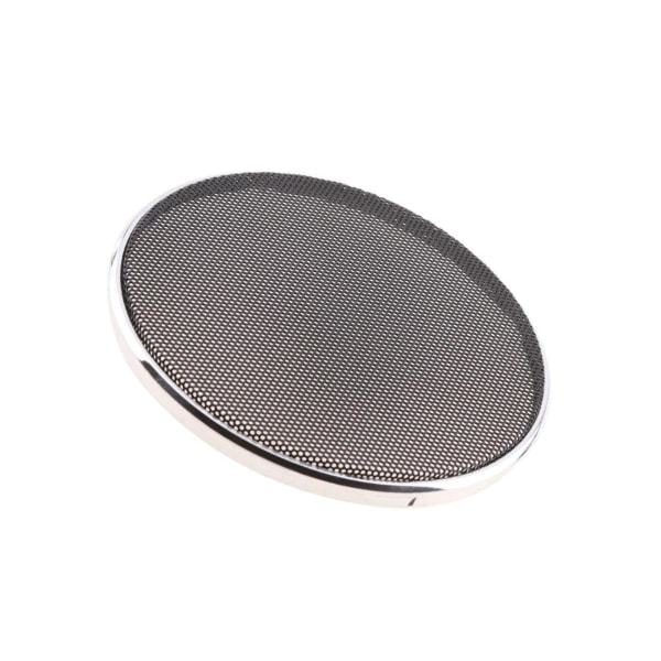 1/2/3/5 Högtalare Dekorativ cirkel Cover Galler Mesh Black 8 Inch 2Set