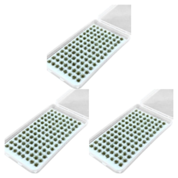 1/2/3/5 Resin Mini Grass Tuft Lågt underhållsminiatyrer Statisk No.7 3Set