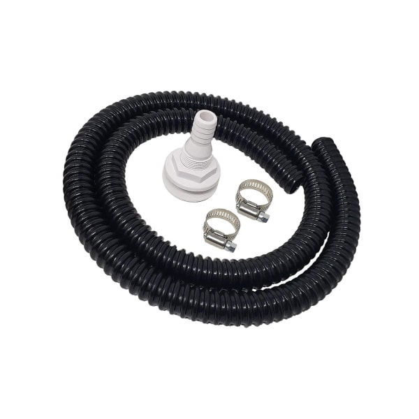 Marine länspump Installationssats Flexibel länspumpslang för 19mm Outlets 6ft hose