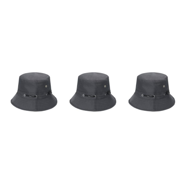 1/2/3/5 Bekväm och andningsbar fiskarehatt för sol darkgray 58cm 3PCS