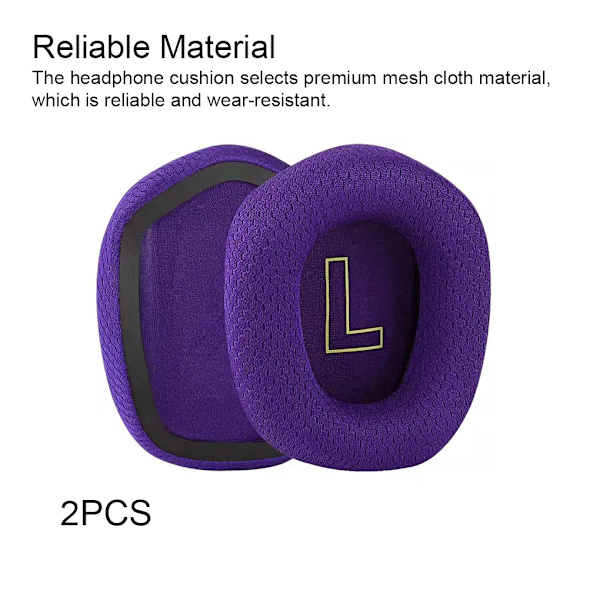 1/2/3/5 Öronkuddar Kudde Hörselskydd Andas Gamer Purple Ear Pads 1 Pc