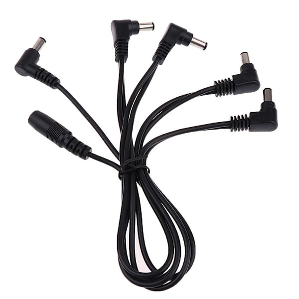 1/2/5 Elgitarr Effektpedaler Adapter 9V 1A Power 5 Way 1Set