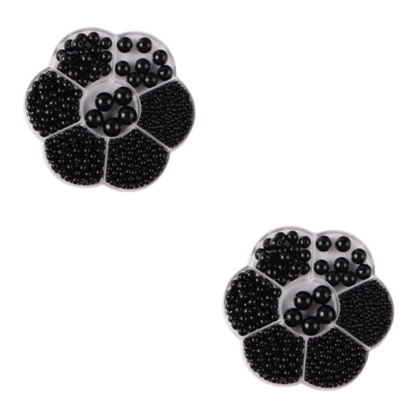 1/2/3/5 1150 stycken DIY-pärlpärlor för att göra vackra smycken black 2PCS