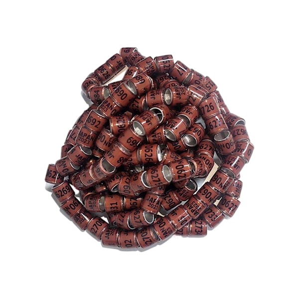 1/2/3/5 100st 8mm 2023 För duvring för de flesta vuxna fåglar Coffee Japan 100 pcs 5PCS