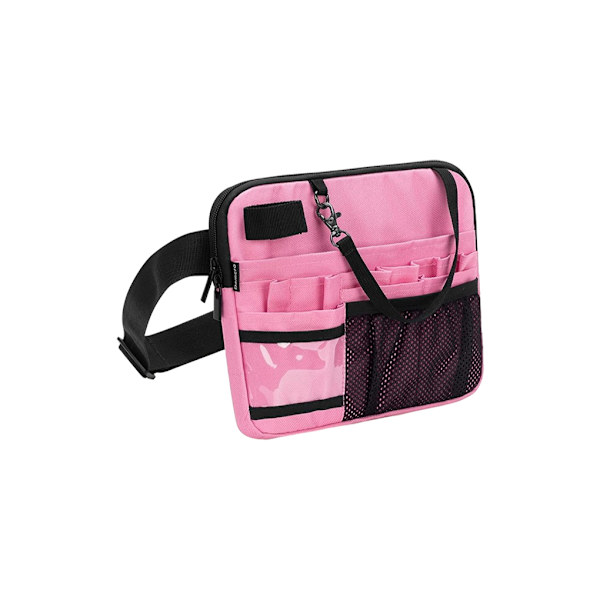 1/2/5 Fashionabla Oxford-tygsjuksköterska midjeväska med utrustning pink 2PCS