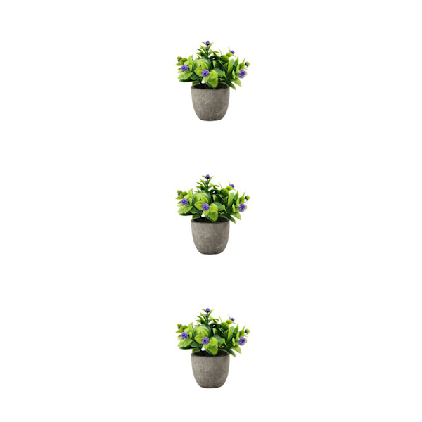 1/2/3 Plast Realistic Artificiell Suckulent Lågt underhåll newpurpl babysbreath 3Set