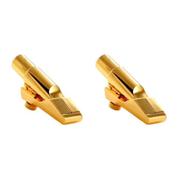 1/2/3/5 Nybörjarvänlig altsaxofonmunstycke med Gold Size 6 2PCS