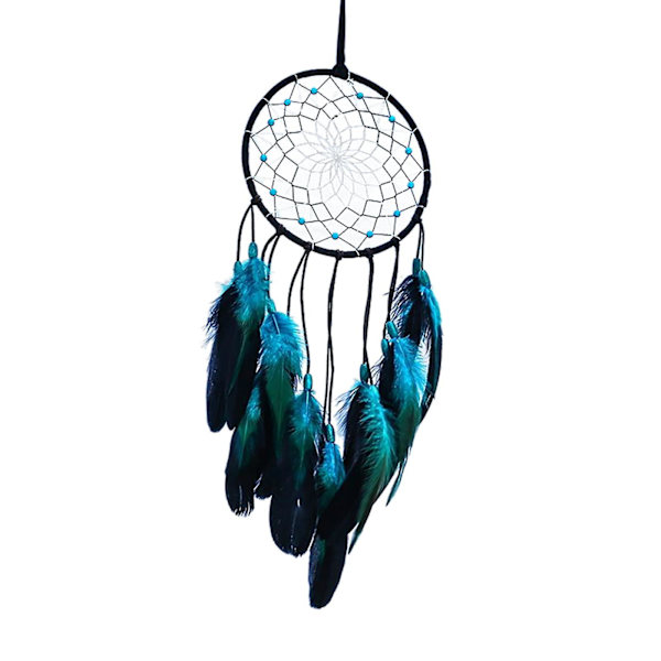 1/2 Bohemian För Dream Catcher Fjäder Vägghängande Blue Length 50cm 1Set