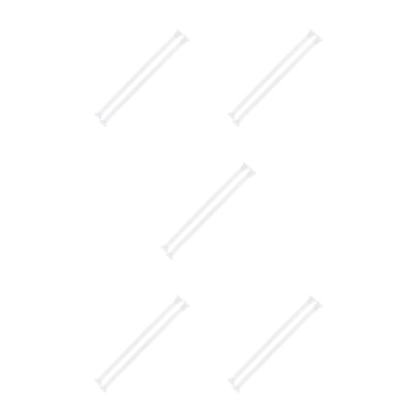 2/3/5 Dam Non-För slip BH-remmar Justerbar ersättning White 5Set