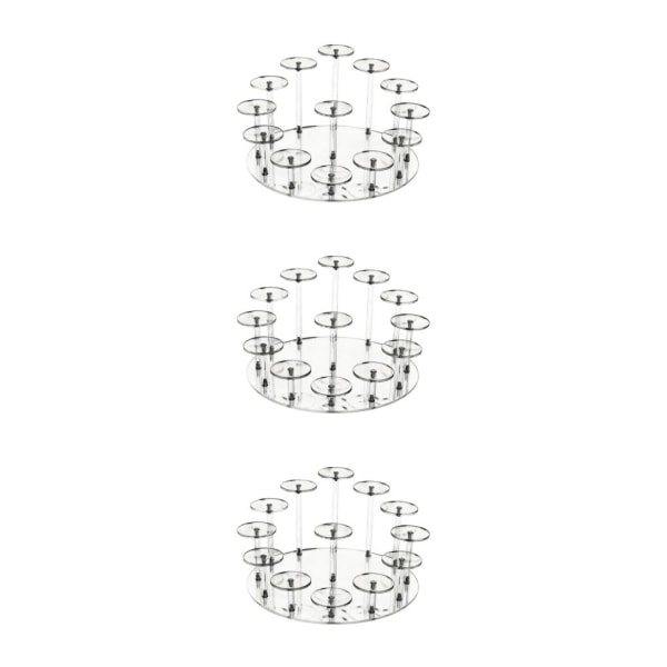 1/2/3 Acrylic Display Stand Organizer Tiered Display Stand för S 3Set