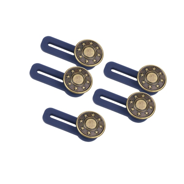 1/3/5 5 delar Löstagbara spännen Justerbara spikfria knappar Copper Small Stars 3.5x1.0x1.7cm 1Set