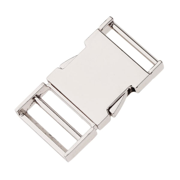 1/5 metallväska Webbing Bälte Spänne Clip Spänne Silver Inner diameter 25mm 5Set