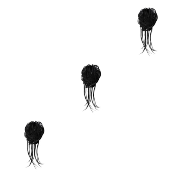 1/2/3/5 Fiber hästsvansbulle Multipurpose Frisyr Viktigt för 1B 3Set
