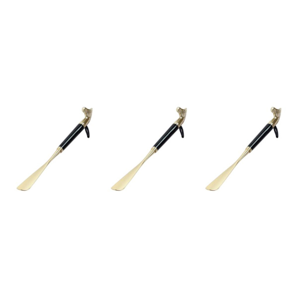 1/2/3 Wooden Shoe Horn Shoe Helper Tool Long Handle Shoehore 56cm Black Horse 3Set