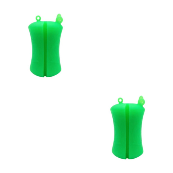 1/2/3/5 Bärbar fiskespö Fast boll Slitstark Slitstark Dark Green 6 x 3.8cm 2Set