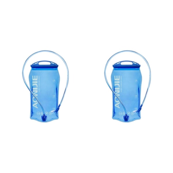 1/2 Utomhuscamping Vandring Klättring Cykling Vattenblåsa Blue 1.5L 35x17cm 2PCS