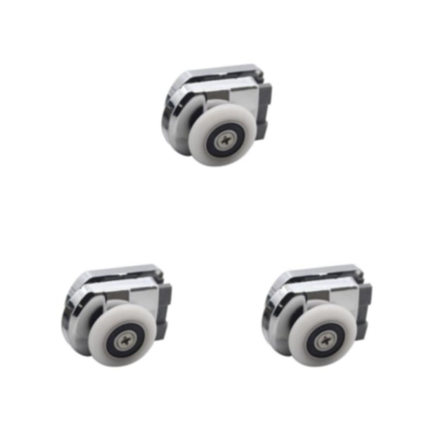 1/2/3 zinklegering Duschdörr Rullhjul för Duschrum Dusch Bottom 4 x 3.5cm 3Set