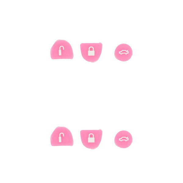 1/2/3/5 3st Silica Gel Key Buttons Fjärrreparationssats Bekvämt Pink 2Set