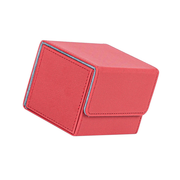 1/2/3 Card Deck Case Organizer Förvaringsbox för MTG-kort För Red 105x90x80mm 1Set