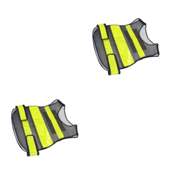 1/2 säkerhetsväst med hög synlighet Säkerhetsväst med lime 2Set