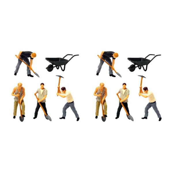 1/2/3/5 Realistiska 1/64 målade figurer för DIY-projekt Sand 1:64 2Set